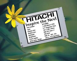 HITACHI - SP06Q002-T - 液晶显示屏模块 单色 STN 1/4 VGA 2.6''