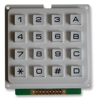 MULTICOMP - MCAK1604NWWB - 键盘 4X4 塑料