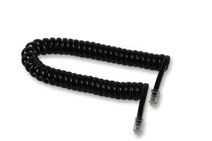 PRO SIGNAL - 31010R - 螺旋电缆 4P4C-4P4C 黑色 1.5米