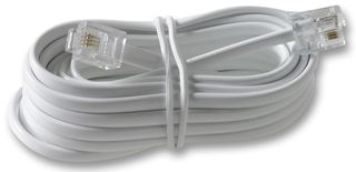 PRO SIGNAL - 31028R - 连接线，RJ11 至 RJ11 (6P4C) 白色 3米
