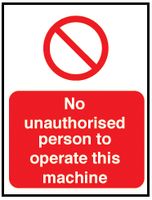 BRADY - P32ADHT - 警告标志 NO UNAUTHORISED PERSONS(闲人免进) 250X200