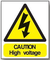 BRADY - WS43RIGIDE - 警告标志 HIGH VOLTAGE(高电压) 175X125mm