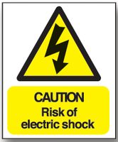 BRADY - WS4RIGIDH - 警告标志 RISK OF ELECTRIC SHOCK(触电危险)