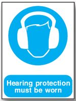 BRADY - M6RIGIDD - 警告标志 HEARING PROTECTION MUST BE WORN(必须戴护耳器)