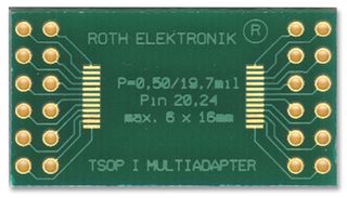 ROTH ELEKTRONIK - RE900-03 - 针脚转换板 SMD 0.50mm 20 24脚