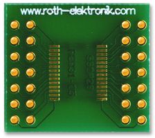 ROTH ELEKTRONIK - RE931-05 - 针脚转换板 SMD SSOP-28 0.65mm