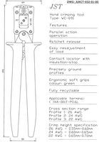 JST (JAPAN SOLDERLESS TERMINALS) - WC-692 - 压接工具 XA