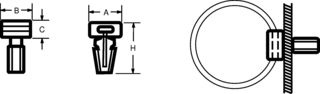 HELLERMANN TYTON - 151-40119 - 电缆扎带底座 100只