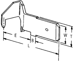 TYCO ELECTRONICS / AMP - 160650-3 - 连接器 PCB铲形端子 水平 10只