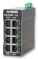 N-TRON - 100-POE4 - 工业以太网PoE中跨馈电器