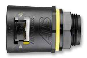 ADAPTAFLEX - AT42/M50/A/BLY - 导管配件 直型 M50 42MM 黑/黄色 2只